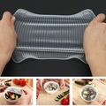 Ludlz Reusable Kitchen Durable Airtight Food Storage Covers Seal Bowl Stretchy Wrap Cover Keep Food Fresh for Containers Cups Cans Plates Microwave Dishwasher Safe