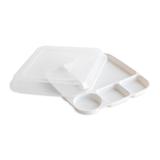 Nordic Ware Divided Dinner Tray with Lid - White