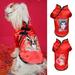 Waroomhouse Pet Cheongsam Chinese Style Delicate Print Keep Warm Face Makeup New Year Dog Cat Tangs Dynasty Costume Pet Accessories