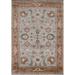 Heriz Serapi Accent Rug Handmade Wool Carpet - 4'0"x 5'10"