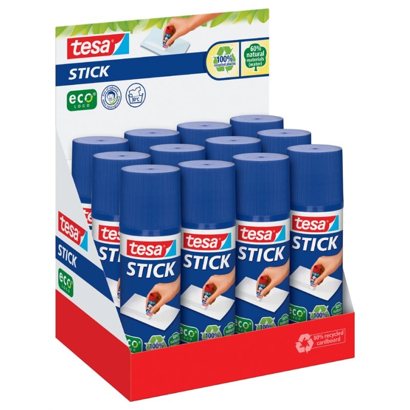 tesa ecoLogo Stick Klebestift, 40 g, Thekendisplay Image