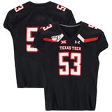 Texas Tech Red Raiders Team-Issued #53 Black Jersey with 150 Patch from the 2017 NCAA Football Season