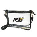 Women's Black Alabama State Hornets Large Crossbody Bag