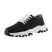 KaLI_store Non Slip Work Shoes Women Walking Shoes for Women Casual Lace Up Lightweight Tennis Running Shoes Black 6.5