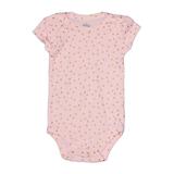 Little Treasure Short Sleeve Onesie: Pink Polka Dots Bottoms - Size 3-6 Month