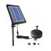 Tomshoo Solar Fountain Pump for Birdbath 3.5W Solar Powered Brushless Submersible Water Pump Built-in Battery LED for Patio Garden Pond Pool