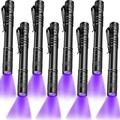 UV Black Light Flashlight Small Blacklight Flashlights Pen Lights for Leak Pet Urine Hotel Inspection Dry Stain and Dye Detector 5.2 Inches Long