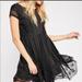 Free People Dresses | Free People Victoria Embellished Mini Dress | Color: Black/Gold | Size: M