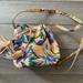 J. Crew Bags | Jcrew Mini Bucket Bag Peach Tropical Floral New With Tags | Color: Orange/Purple | Size: Os