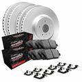 R1 Concepts Front Rear Brakes and Rotors Kit |Front Rear Brake Pads| Brake Rotors and Pads| Performance Off-Road Brake Pads and Rotors | Hardware Kit WDVH2-40006