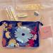 Kate Spade Office | Kate Spade New York Swing Flora Pencil Pouch. | Color: Blue/Gold | Size: Os