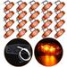 ECCPP Pack of 20 trailer Works with any 12V Vehicles AMBER 2 Diode LED Light 1x2.5 surface mount Clearance side marker