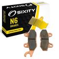 Sixity N6 Front Sintered Brake Pads compatible with Yamaha YZ250 D E 1992-1993 Complete Set