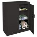 RealspaceÂ® Steel Storage Cabinet 3 Shelves 42 H x 36 W x 18 D Black