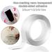 Heflashor Double Sided Mounting Tape Heavy Duty Removable Adhesive Tape for Walls Adhesive Strips Strong Sticky Gel Grip Tape Transparent Poster Tape Wall Tape for Picture Carpet Decoration