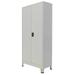 Carevas Office Cabinet with 2 Doors Steel 35.4 x15.7 x70.9 Gray