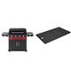 Char-Broil Gas2Coal 440 (2.0) Hybrid Grill - 4 - Brenner Gas & Kohlegrill mit Seitenbrenner, Schwarz & 140007 - Grillplatte für 4 Brenner - Grills, Schwarz