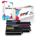 Druckerpapier A4 + 5x Kompatibel für Brother HL-4140 CN (TN-325C) Toner-Kit Cyan 2XL 3.500 Seiten