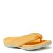 Original Comfort By Dearfoams Olivia Low Foam Thong Sandal - Womens 9 Yellow Sandal Medium