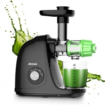 Slow Masticating Juicer with Soft/Hard Modes Easy to Clean Quiet Motor & Reverse Function, Cold Press Juicer for Fruit