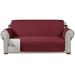 The Twillery Co.® Ayalisse Quilted Reversible Box Cushion Sofa Slipcover Polyester in Red/Brown | 40 H x 78 W x 22 D in | Wayfair