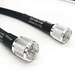 6 Feet RG6 Coax Cable Wire with N Male to N Male Coaxial Cable 6FT with High Performance for LMR400 TV Cable Wire Internet Connection Wifi (Black)