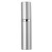 Refillable Portable Mini Perfume Atomizer for Travel 5ml Luxury Empty Leakproof Pump Perfume Spray bottle Atomizer for Man and Woman (J-Silver)