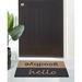 Hokku Designs Capalbo 30" x 18" Outdoor Door Mat Coir in Black/Brown | 30 H x 18 W x 0.5 D in | Wayfair 1CC1BE05727846B592754D94465BFB6A