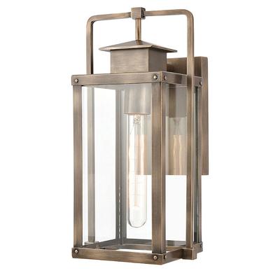 Calistoga Indoor/Outdoor Wall Sconce - Brushed Aluminum, 17" Brushed Aluminum - Frontgate