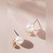 Anthropologie Jewelry | Anthropologie 14 K Gold Pearl Stud Earring | Color: Gold/White | Size: Os
