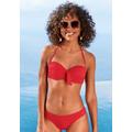 Bügel-Bandeau-Bikini-Top LASCANA "Cana" Gr. 34, Cup A, rot Damen Bikini-Oberteile Ocean Blue
