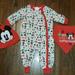 Disney Pajamas | Baby Disney Mickey My First Christmas Set | Color: Red | Size: 9-12mb