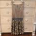 Free People Dresses | Free People Racer Back Floral Tank Dress -Sz M | Color: Green/Tan | Size: M