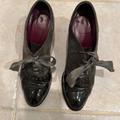 Coach Shoes | Coach Grey Suede And Patent Leather Oxford Shoes Size 8 | Color: Black/Gray | Size: 8