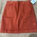 Free People Skirts | Free People | Denim Skirt | Color: Orange/Red | Size: 0