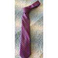 Michael Kors Accessories | 100% Silk Michael Kors Purple Striped Textutred Classic Mens Pointed Tie Nwt | Color: Pink/Purple | Size: Os