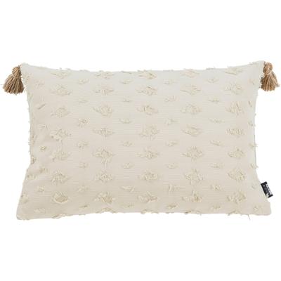 Dekokissen DONE. "Luise", beige (beige, unifarben), B:40cm L:60cm, Baumwolle, Dekokissen_Sitzkissen_Kissenhüllen, unifarben, Reißverschluss, Kissenhüle ohne Füllung, 1 Stück Image