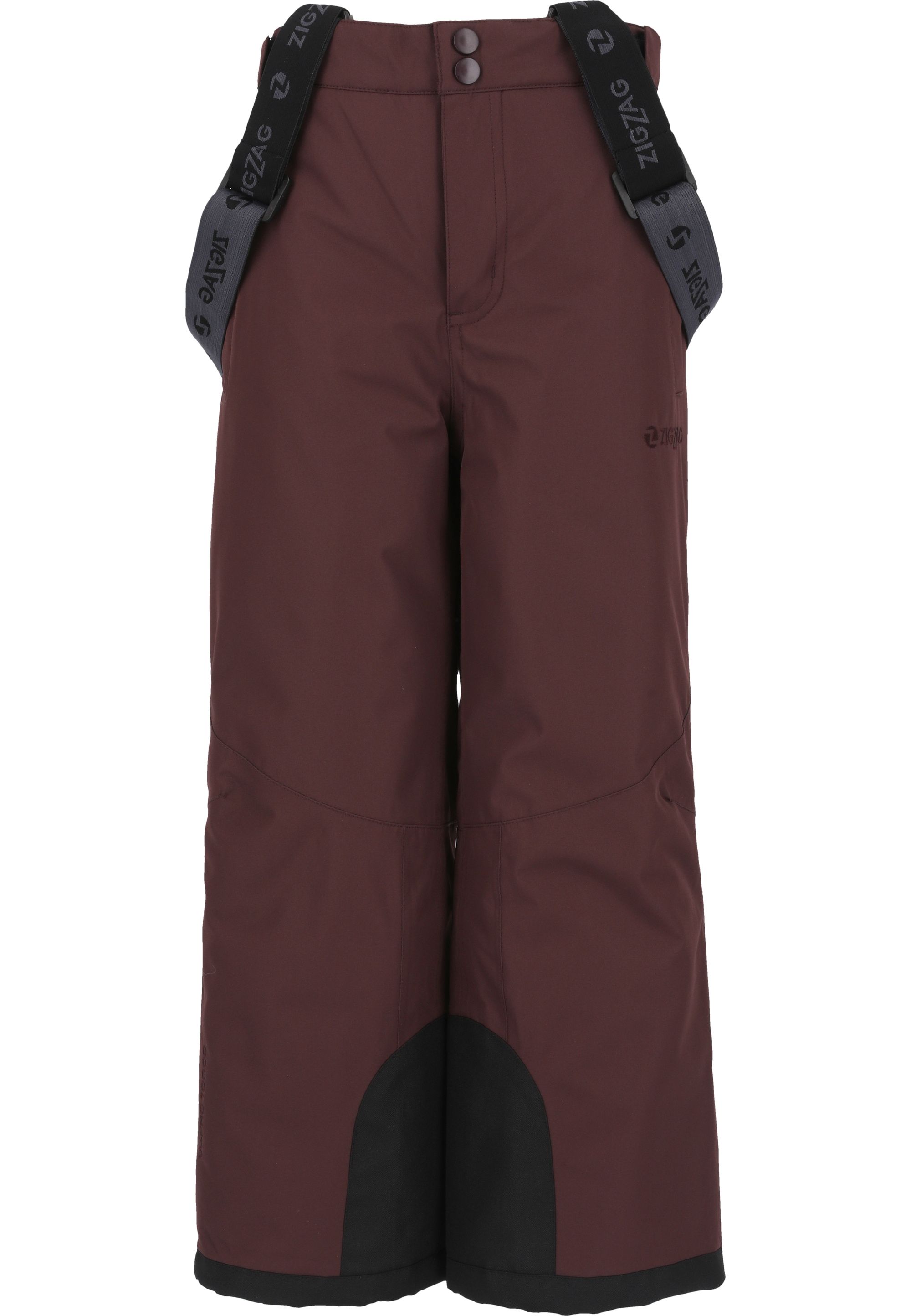Skihose ZIGZAG "Provo", Kinder, Gr. 116, EURO-Größen, braun (dunkelbraun), 100% Polyester, unifarben, lang, Hosen, mit 10.000 mm Wassersäule Image