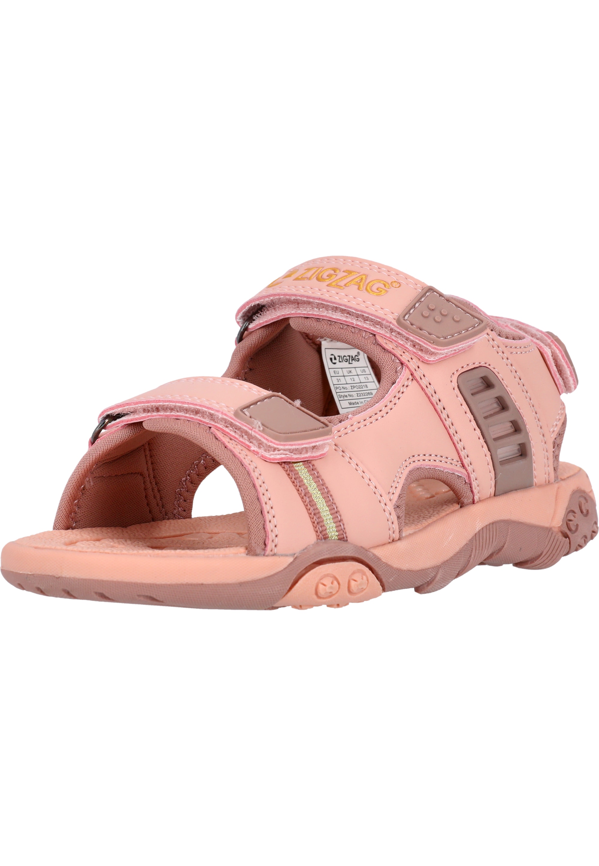 Sandale ZIGZAG "Nung", Kinder, Gr. 33, pink, Polyurethane, Schuhe Sandale, mit stoßdämpfender Eigenschaft