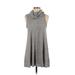 BDG Casual Dress - A-Line Cowl Neck Sleeveless: Gray Dresses - Women's Size Small