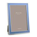 Addison Ross 5x7 Periwinkle Blue Enamel & Silver Picture Frame