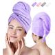 Luxe Beauty Microfiber Hair Towel Wrap – Absorbent Microfiber Hair Towels for Women Long Hair- Hair Drying Towels Microfiber Towel for Hair Wrap Perfect Curly Hair Towel for Plopping