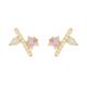 Women's Rose Gold Pink Goldplated Shera Earrings Lavani Jewels
