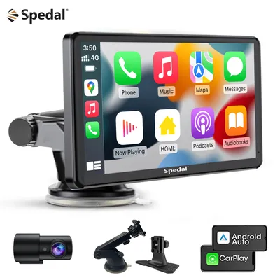 Spedal-Caméra de tableau de bord sans fil CL797 Apple Carplay Android Auto écran tactile IPS