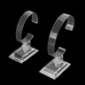 Présentoirs de bijoux de poignet en forme de C présentoir de montre transparent présentoir de