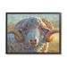 Stupell Industries Country Sheep Modern Portrait Giclee Art By Rita Kirkman Wood in Brown/Indigo | 11 H x 14 W x 1.5 D in | Wayfair as-902_fr_11x14