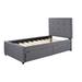 Red Barrel Studio® Gertis Twin Bed, Upholstered Storage Bed | 47.2 H x 43.1 W x 79.1 D in | Wayfair D623622448D64701BCB88E125E73BC41