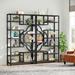 XDYZ 74.8" H x 39.37" W Steel Etagere Bookcase in Brown | 74.8 H x 39.37 W x 11.81 D in | Wayfair XDYZ0405X2