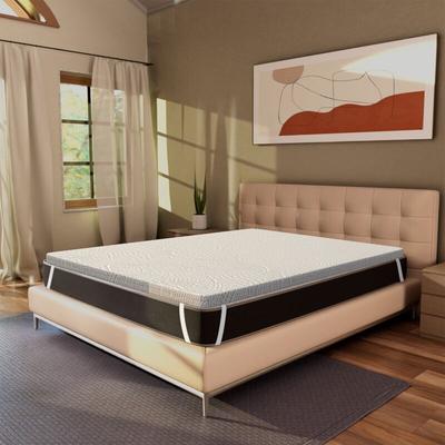 Topper 80x200 aus Memory Foam - 7 cm hoch, abziehbar, differenzierten Zonen One H7