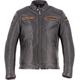 Helstons Trevor Veste en cuir de moto, noir-brun, taille M